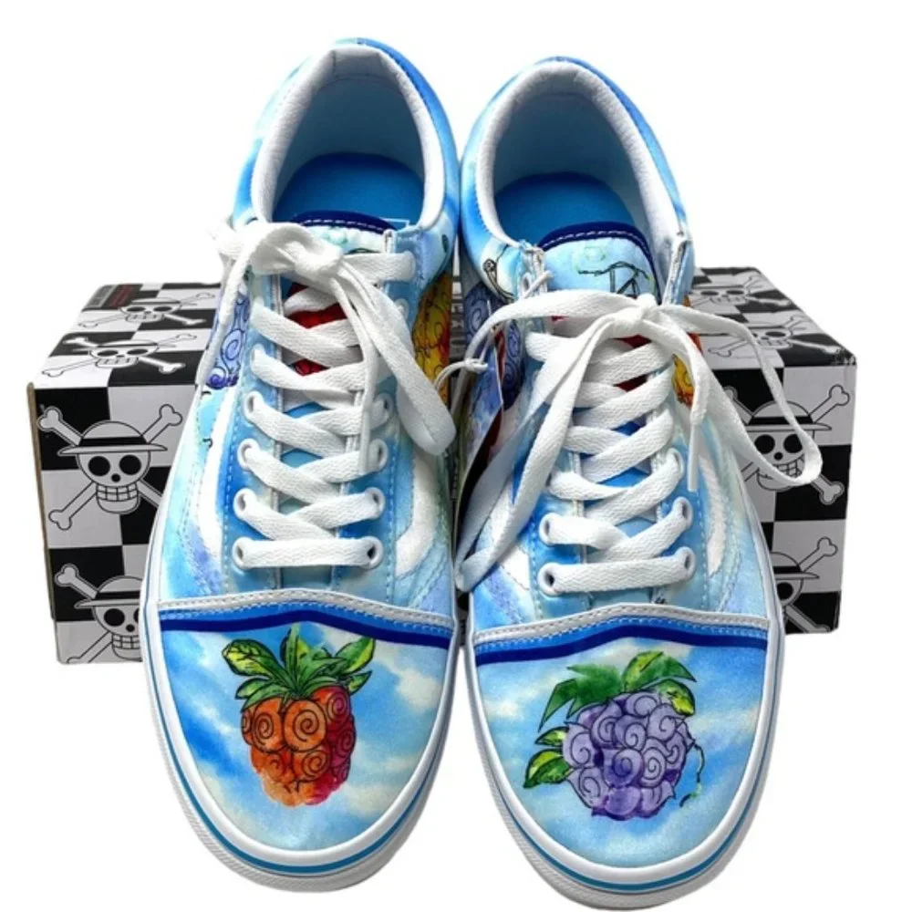 VANS x One Piece Old Skool Low Shoes Skate Canvas Women's Sneakers VN0007NT7WN - Picture 7 of 12